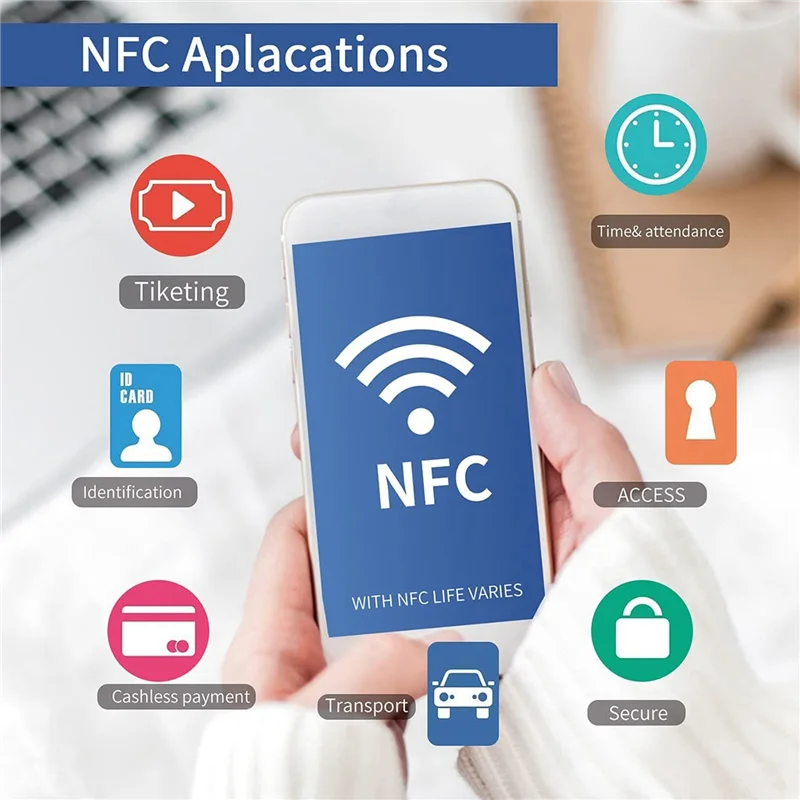 최신 50Pcs NFC Ntag216 스티커 Ntag216 NFC 태그 NFC 216 태그 Ntag216 NFC 카드 13.56Mhz NFC 태그 스티커 888 바이트 메모리