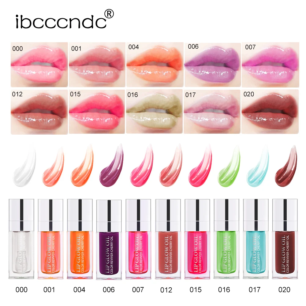 6ml Crystal Jelly Moisturizing Lip Oil Plumping Lip Gloss Sexy Plump Glow Oil Tinted Plumper Lips Makeup