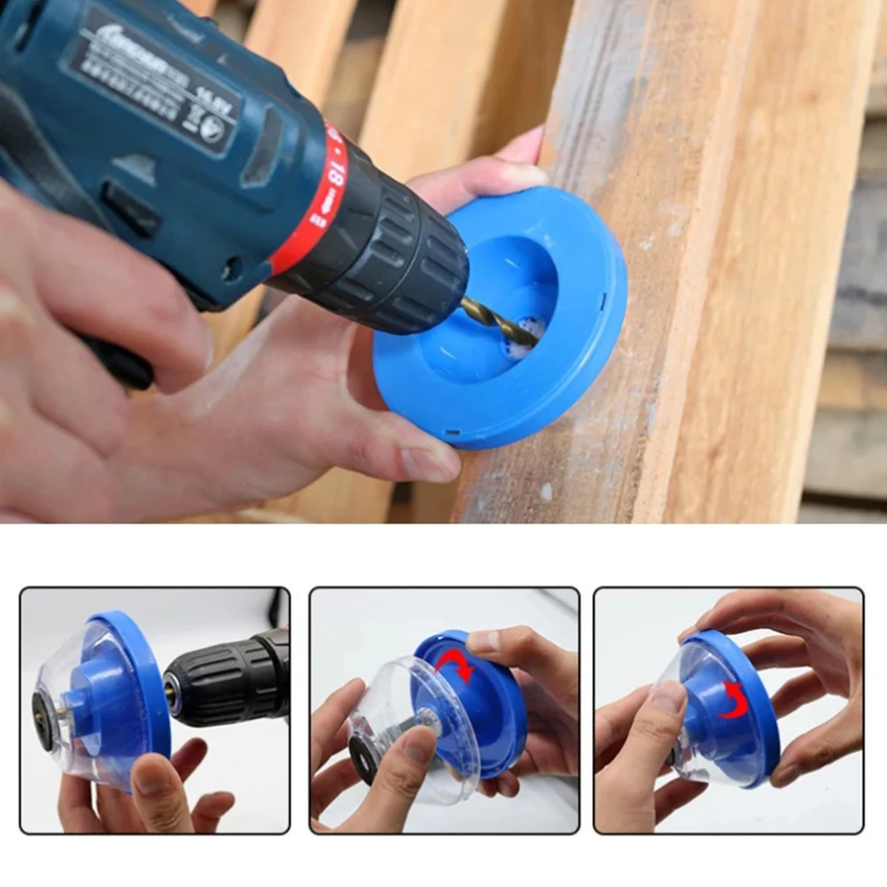 Electric Drills Drill Dust Cover PVC+PP Blue Bowl-shaped Design Dust-proof Sponge More Convenient To Use Practical replaceable brand new durable practical drill dust cover electric drills blue bowl shaped design dust proof sponge