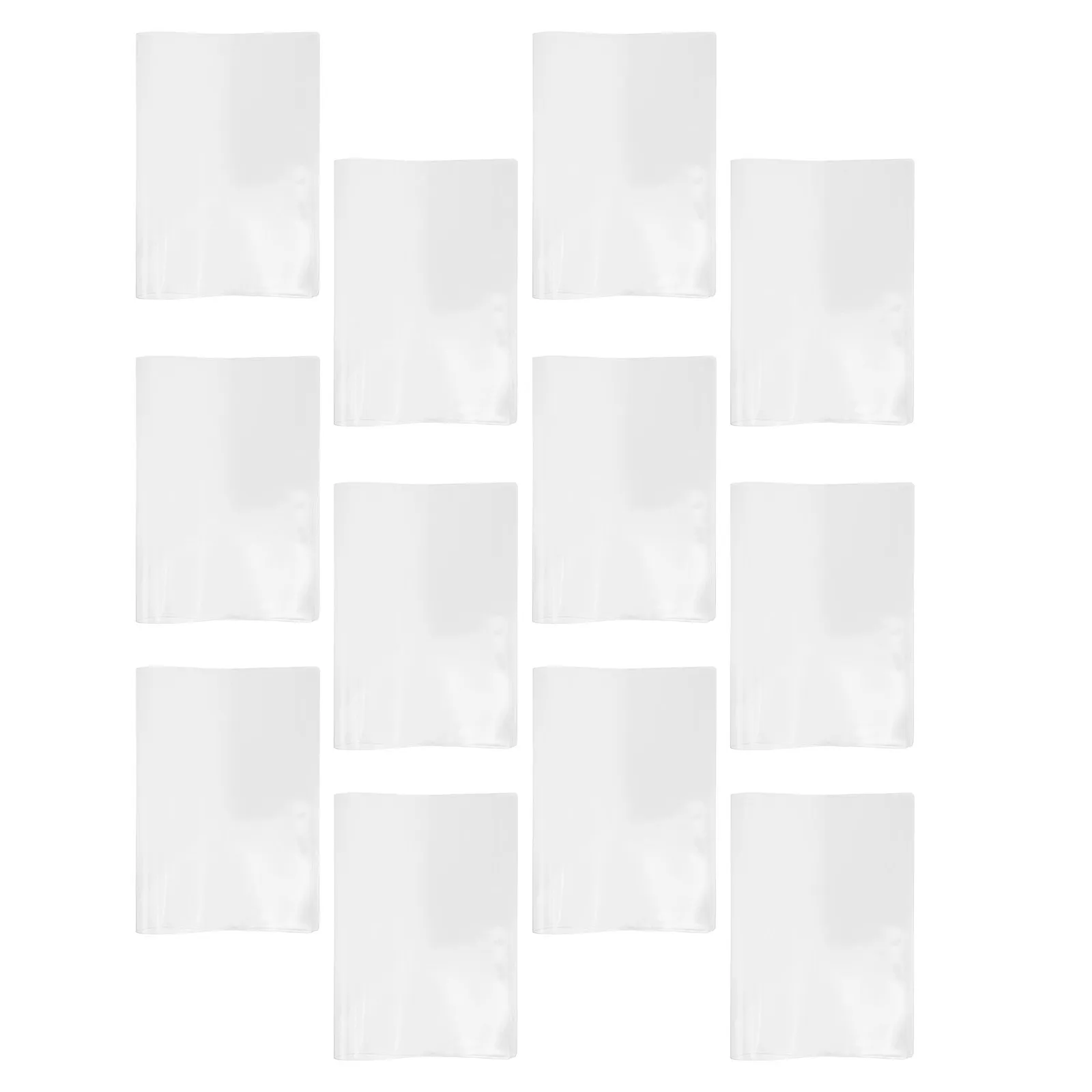 12Pcs 투명 노트북 커버 투명 방수 PVC 젤리 플래너 프로텍터 안티 슬립 플라스틱 보호 책 커버 A6 학생