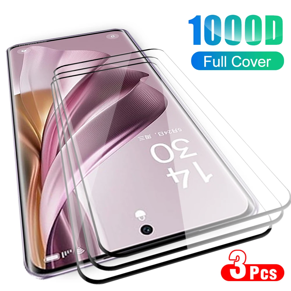 

3 шт., Защитное стекло для Oppo Reno10Pro Plus 9D