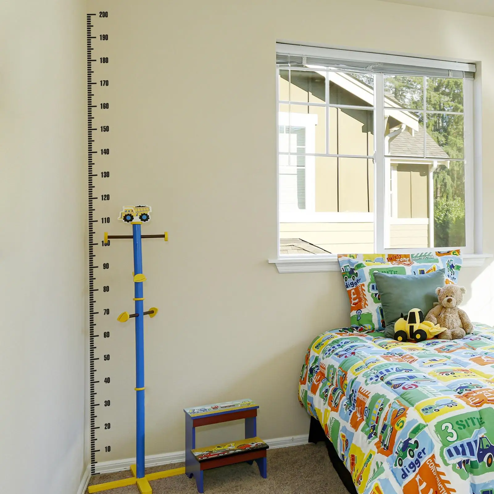 Wall Stickers Star Height Stickers Growth Chart Sticker for Wall Measure Decals Ruler Wall Decals for Children Nursery