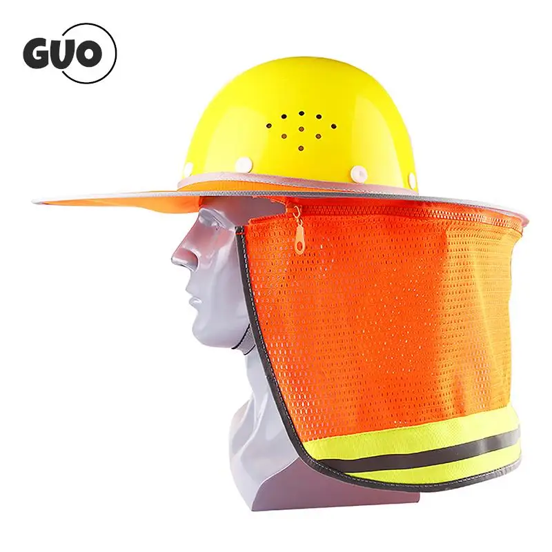 Reflective Sun Shade For Construction Safety Hard Hat (Hard Hat Not Included) Neck Shield For Helmets Reflective Stripe 6