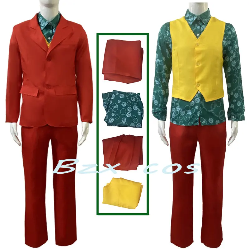Joaquin Phoenix Costume Joker Rosso Clown Joker Cosplay