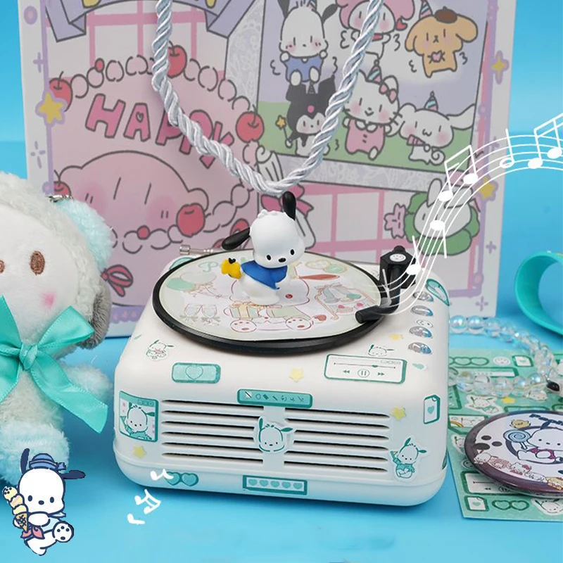 

Kawaii Sanrio Bluetooth Колонка понравило Kuromi Cinnamoroll аниме милая семья слушать музыку студент день рождения игрушки для девочек