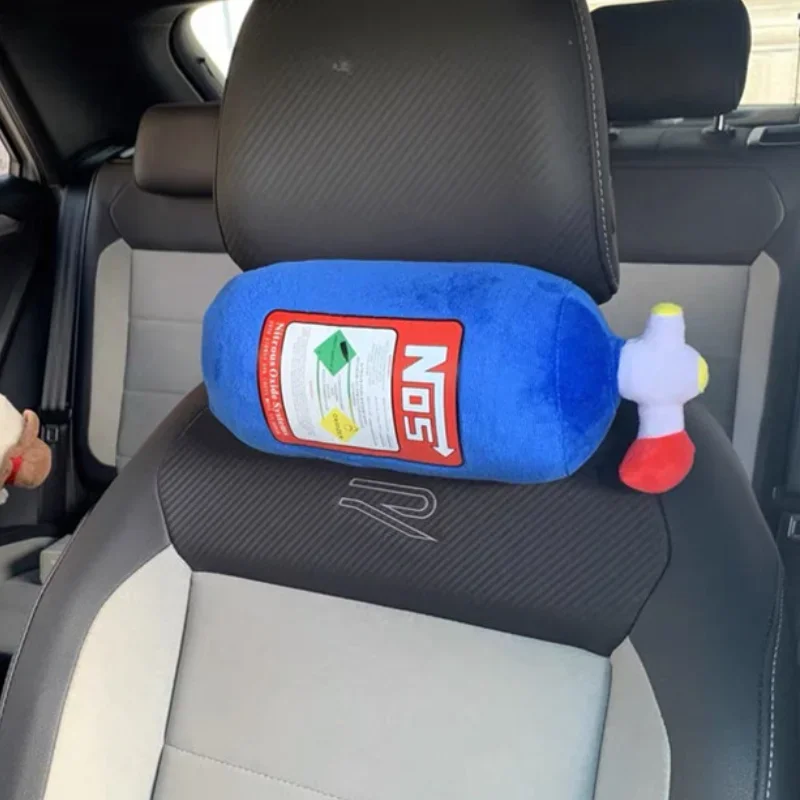 Car Headrest Cylindrical Pillow for Car Motorcycle Decoration