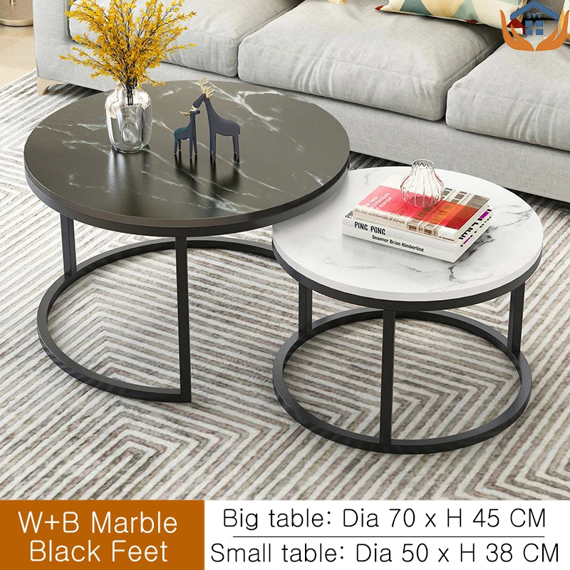 Nordic simple coffee table modern home round coffee table for living room CJ-35