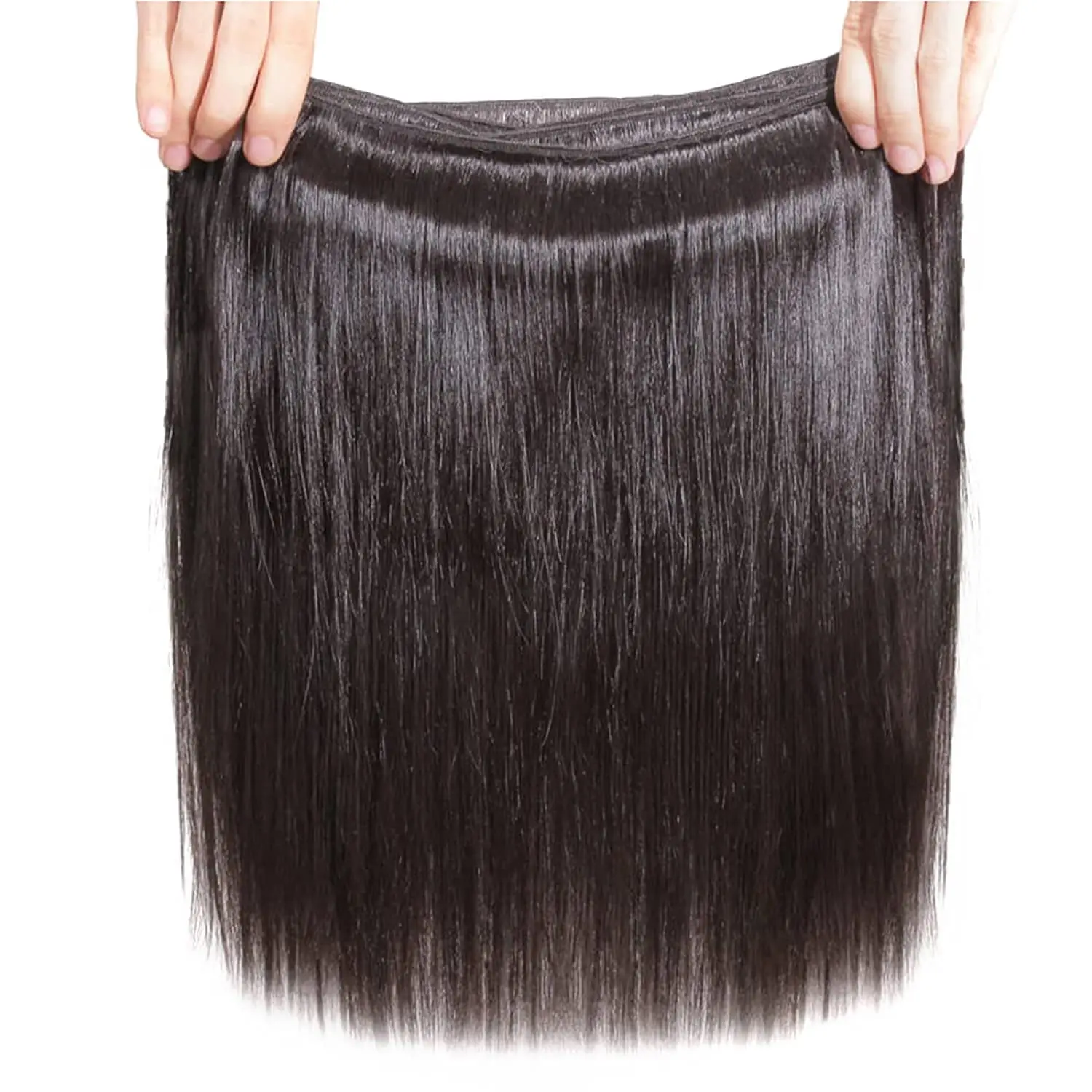 Human Hair Bundles 1/3 Piece Hair Extension For Women Brazilian Straight Human Weave Bundles Natural Black Remy Bundle