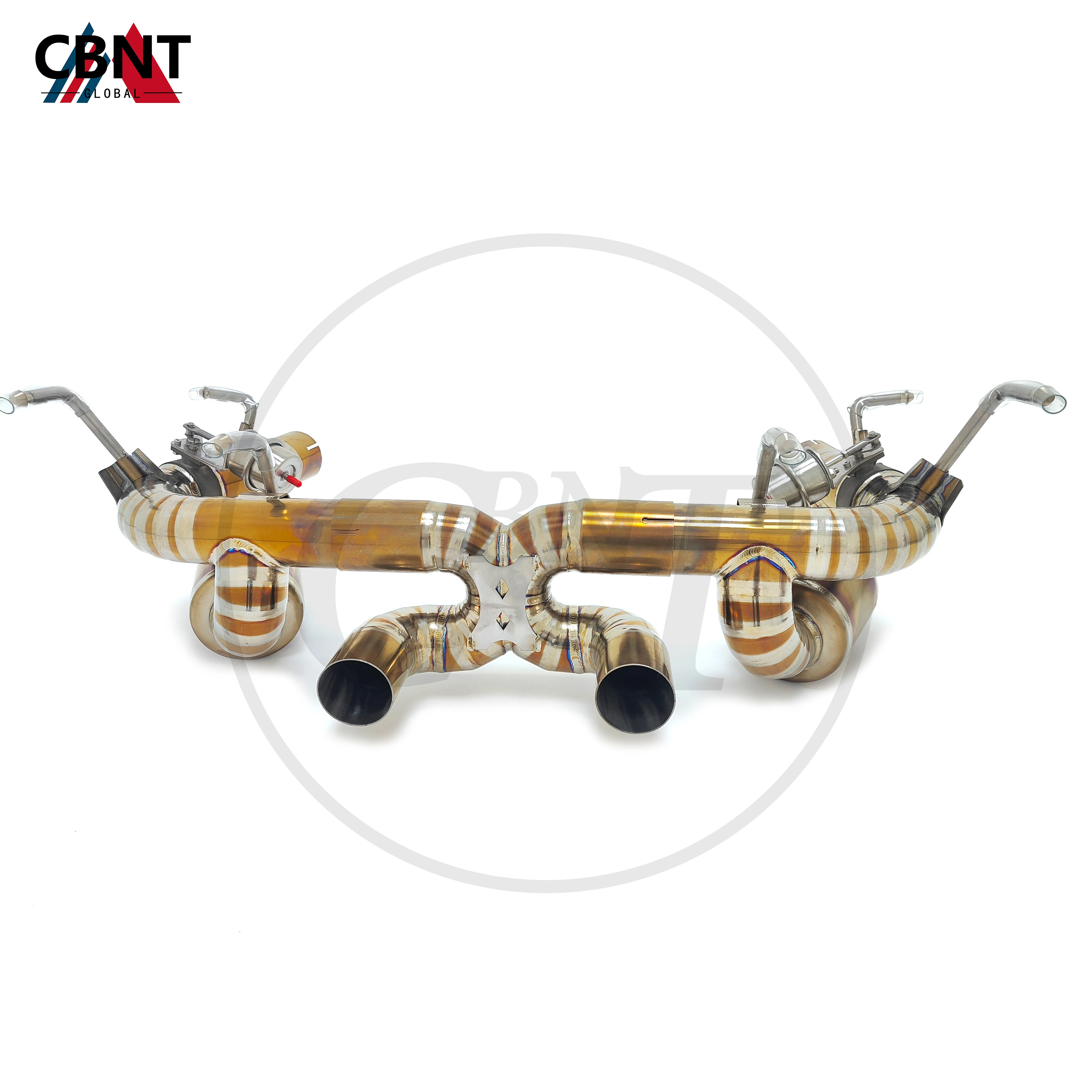 

CBNT Valved Exhaust System High Performance Titanium Alloy Exhaust-pipe with Valve Muffler Catback Pipe for Ferrari 458