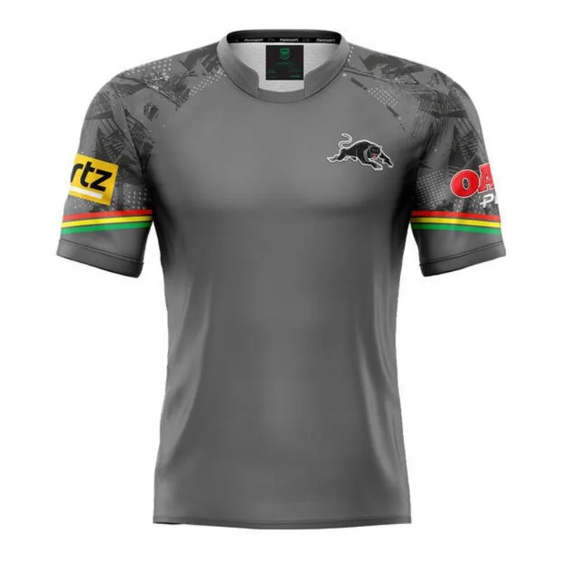 thumbnail image 1 of Camiseta de los Penrith Panthers 2024 para los medios de comunicación, color gris, 1 of 4