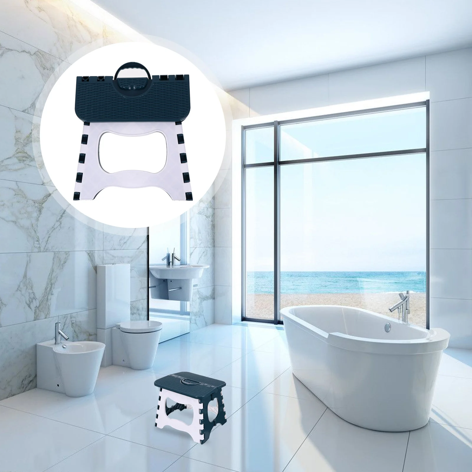 Portable Plastic Foldable Stool High Load Fishing Camping Outdoor Kitchen Bathroom Mini Step Home Furniture Sturdy Stools