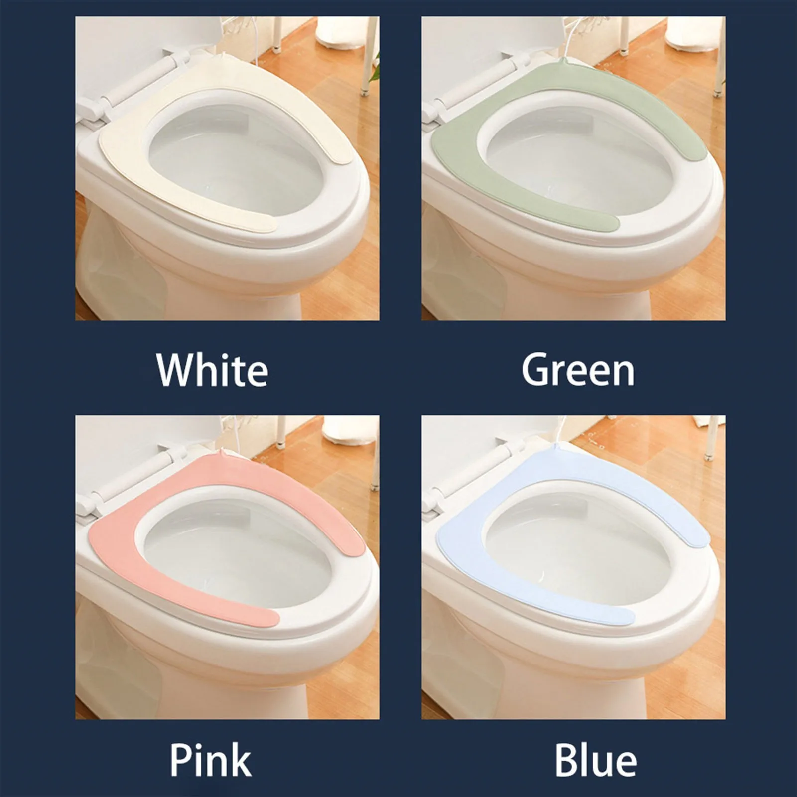Toilet Cover Large Smart USB Heated Warmer Toilet Seat Cover Pad Constant Temperature Heating Seat Bathroom Carpet Mat
