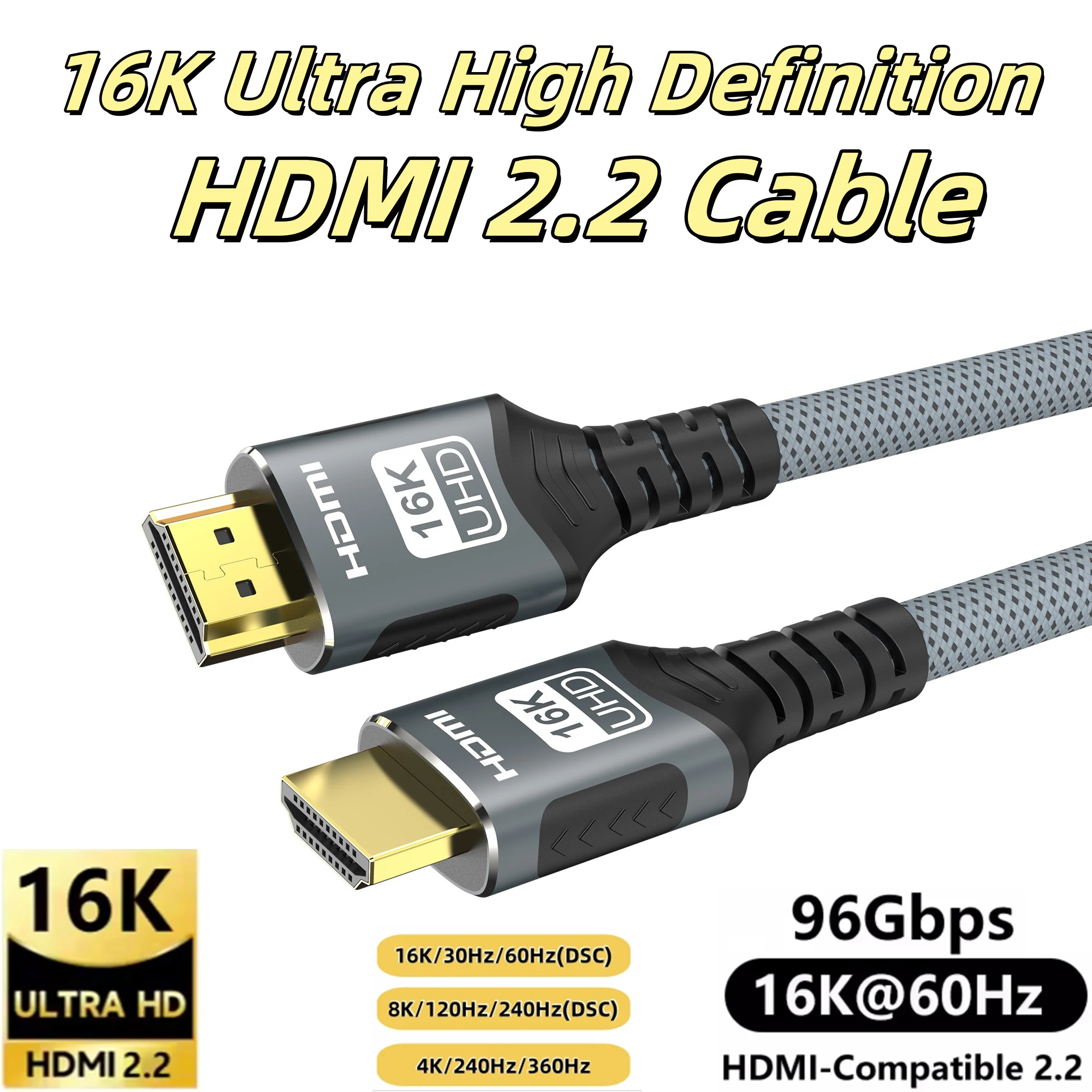 Ultra High-Speed 8K HDMI 2.1 Cable with HDR and EARC Support