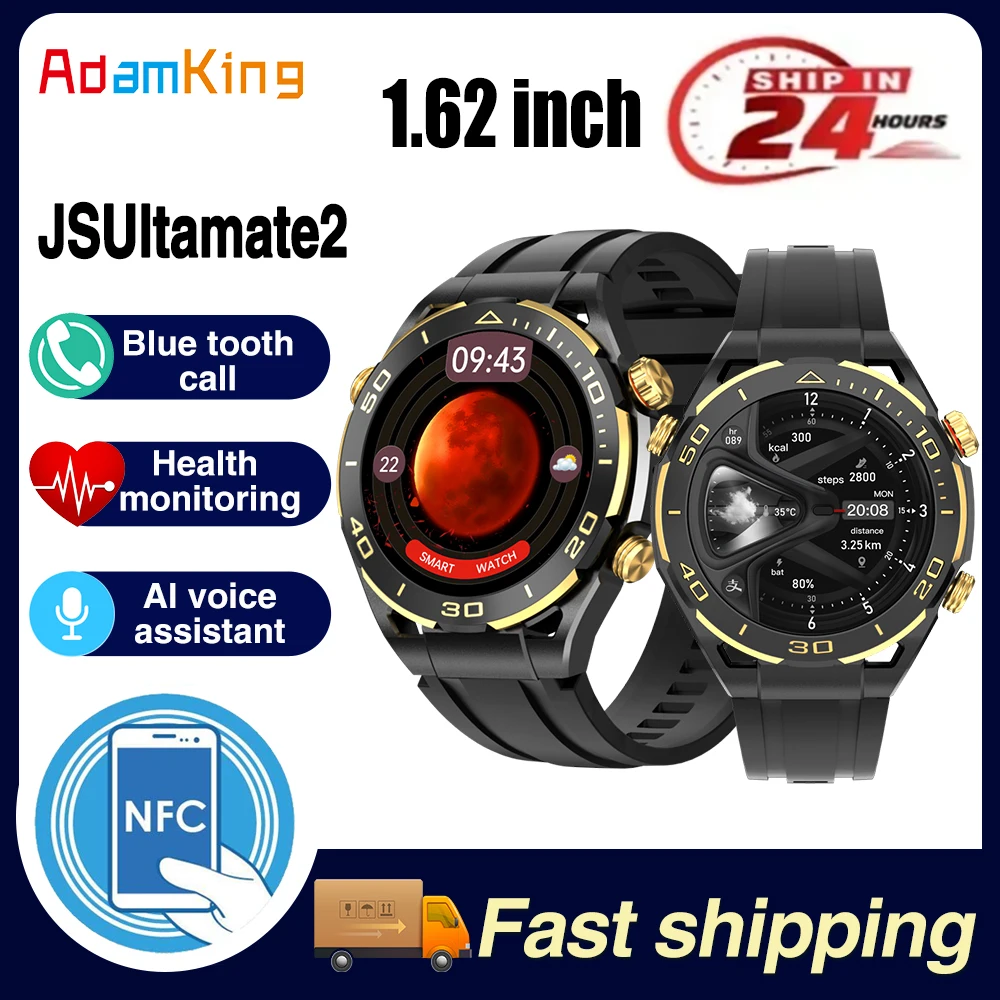 

New Blue Tooth Call Smart Watches Men Women Sports Fitness Monitoring Smartwatch Waterproof Health Weather Voice Assistant Music