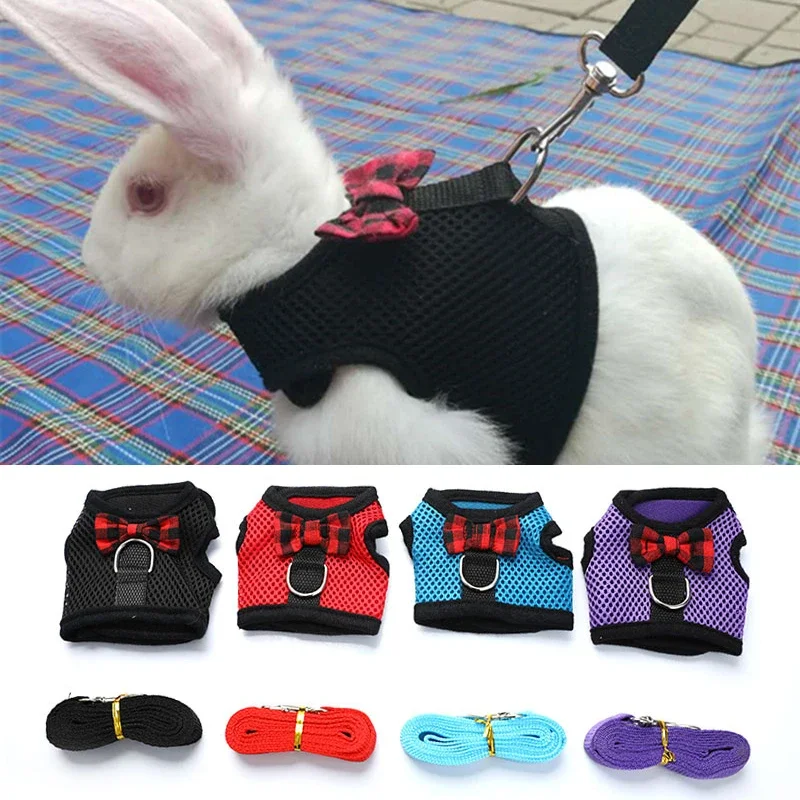 thumbnail image 2 of Buy 4 Sets Adjustable Bunny Rabbit Harness And Leash Set Small Pet Cute 2 of 11