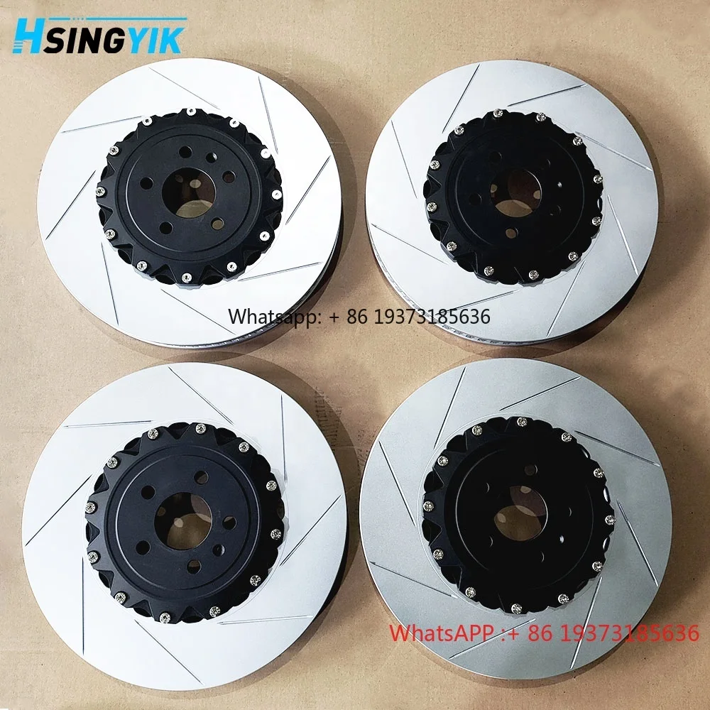 400MM 356MM 390MM 맞춤형 디자인 2피스 웨이브 디자인 로터 브레이크 디스크 (아우디 S6 S7 S8 RS6 RS7 용)