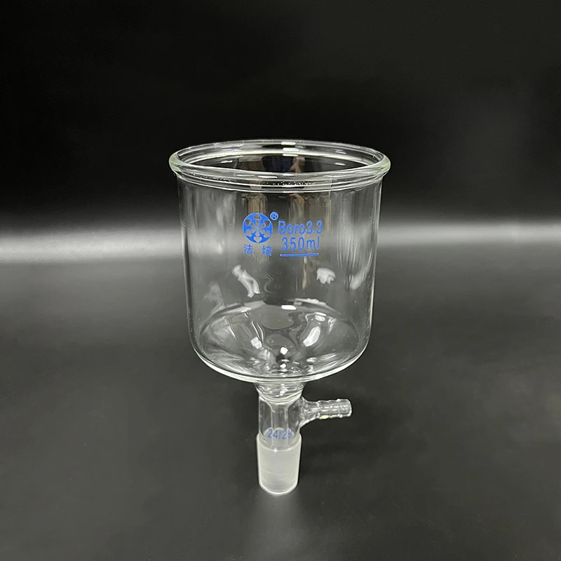 FAPE Filtration funnel, With grinding mouth, 350mL, Joint 24/29, Cylindrical suction funnel, Bush funnel.