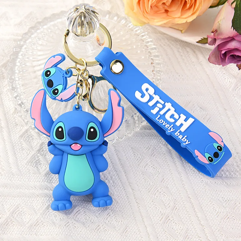 thumbnail image 1 of Llavero de Disney Lilo Stitch, figura de acción de Stitch, llaveros, colgante, adorno, muñecas, colección, modelo, juguetes de Stitch para niños, regalo, 1 of 5