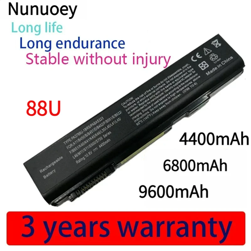 

laptop battery For Toshiba PA3788U-1BRS/1BRS PA3786U PA3787U Satellite Pro S500 S750 Tecra A11 M11 S11 K46 K45 K40 K41 L46 L40