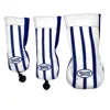 Golf stripe pattern Head cover Driver Head Covers Fairway Wood Head Covers Hybrid Head Covers Wood Head cover Pu Leather 5