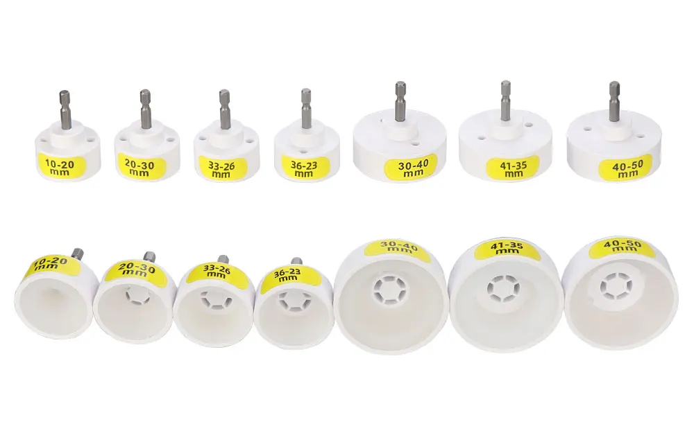 HIFESON 1/4 Screw Capping Head Sealing Cover Power Drill Adapter Twist Cap Head Fastening Head Outer Diameter Bottle 10-50mm