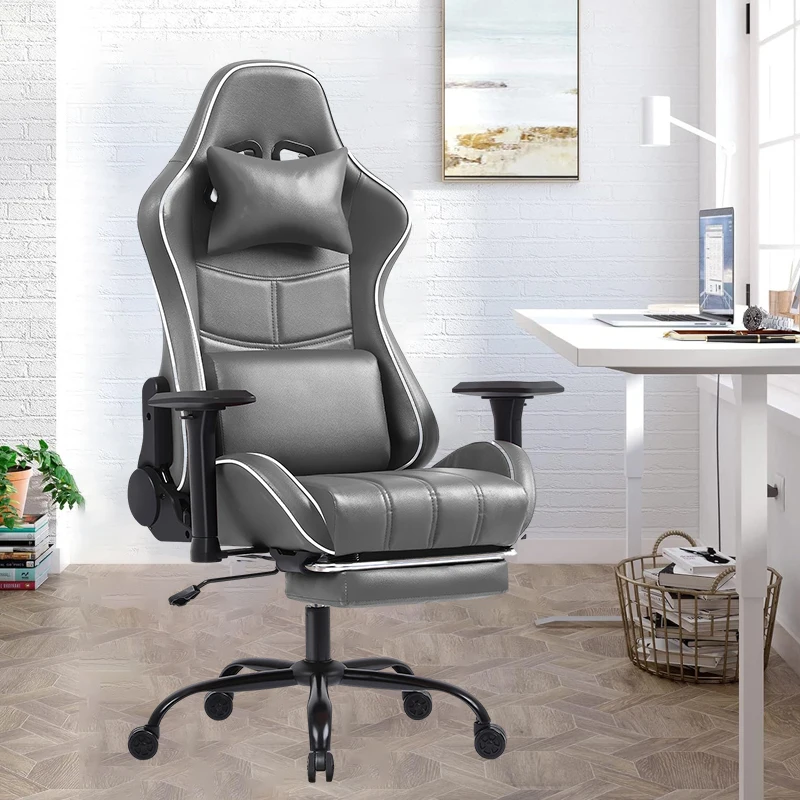 

Ergonomic PC Gaming Chair Armchair Boss Play Chairs With Lumbar Support Computer Task Chair With Footrest Home Office Furniture