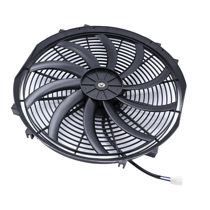 AB12-Car Cooling Radiator Fan 16 Inch Universal Electric Radiator Slim ...
