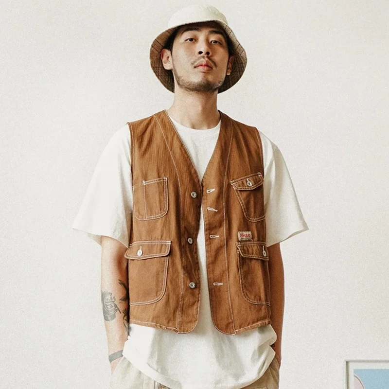 Men Clothing 2022 Multi Pocket Cargo Vest Mens Photography Vests