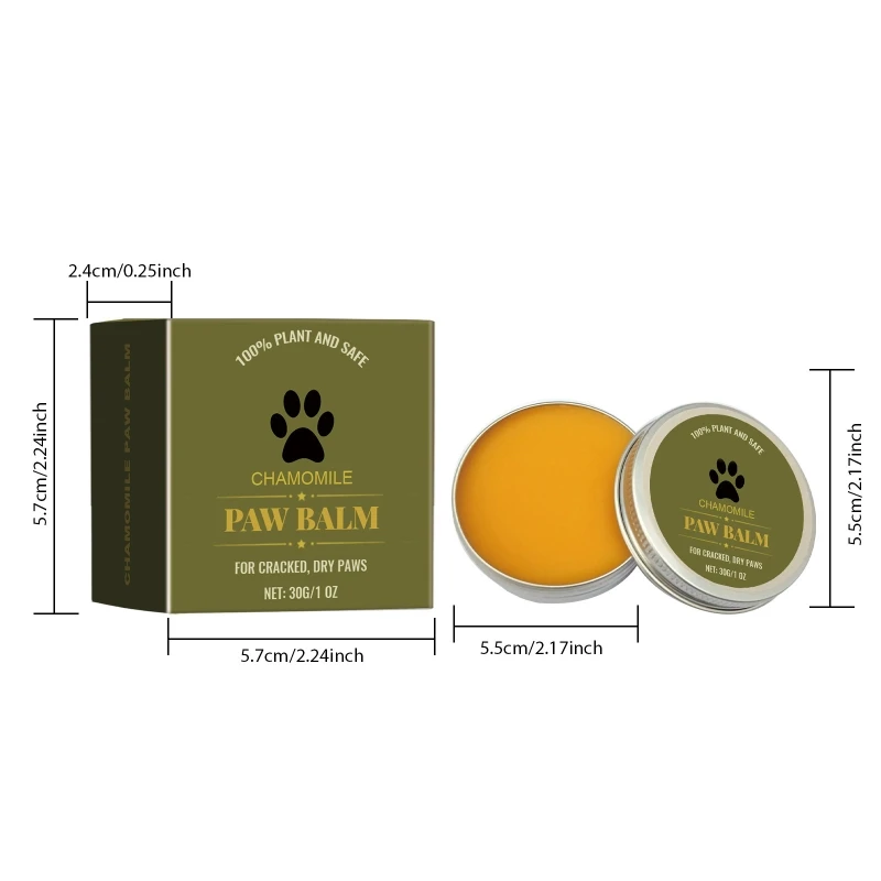 Dogs Paws Care Natural Hydrating Dog Grooming Paws Cream Butter Moisturizer
