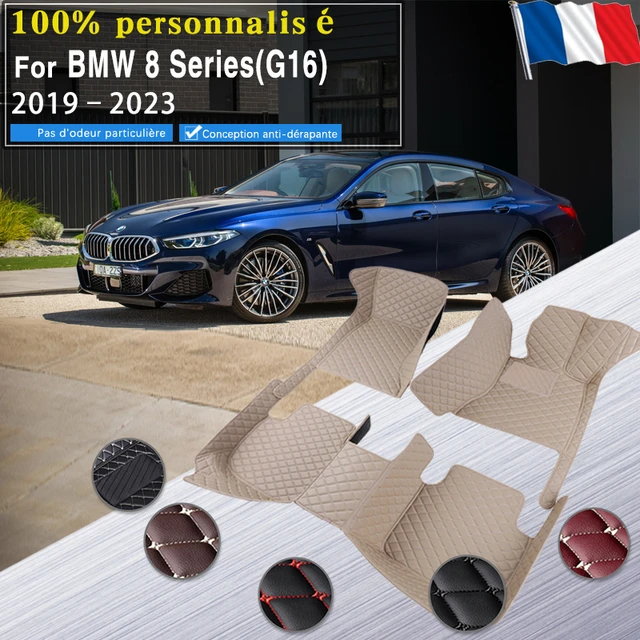 Tapis de sol de voiture en cuir pour BMW, accessoires de voiture