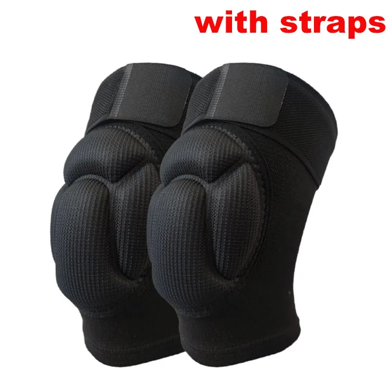 1 paar Verdickt schutz Männer Sport Kneepad Elastische Knie Pads Unterstützung Fitness Getriebe Basketball Brace Protector Männlichen Rutschfeste Pad – Detail 6