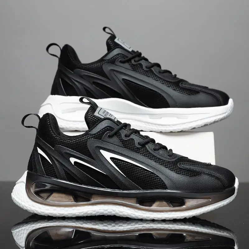 

Осенняя мужская обувь, Зимние Спортивные Повседневные кроссовки для бега, мужские высокие белые громоздкие модные туфли для учащихся средней школы