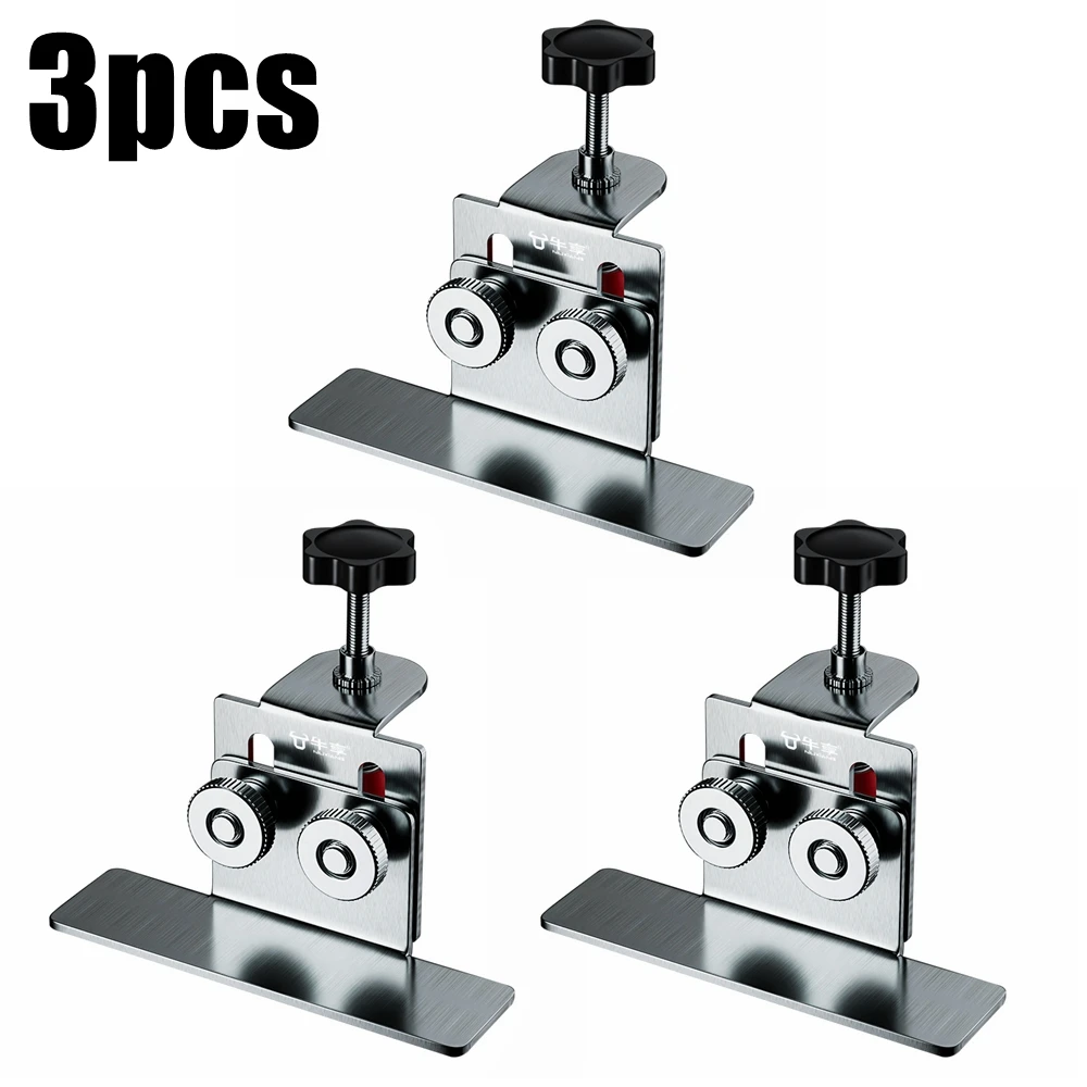 Cabinet Door Installation Tool Stainless Steel Cabinet Frame Fixture Household thumbnail 1