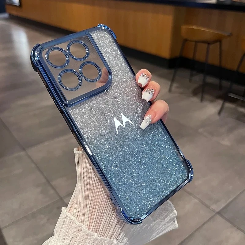 Luxury Glossy Plating Shockproof Slim Phone Case Cover