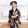 Children's Kimono Japanese Style Kids Dress Maxi Bathrobe Performance Girls Clothes Long Baby Outfit Vestido Show Girls Dresses 4