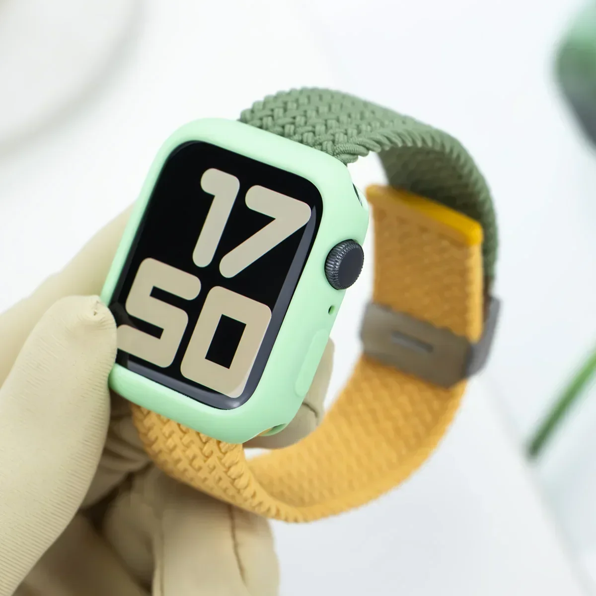 Candy Case and Strap Set for Apple Watch - Nylon/Silicone Correa Strap