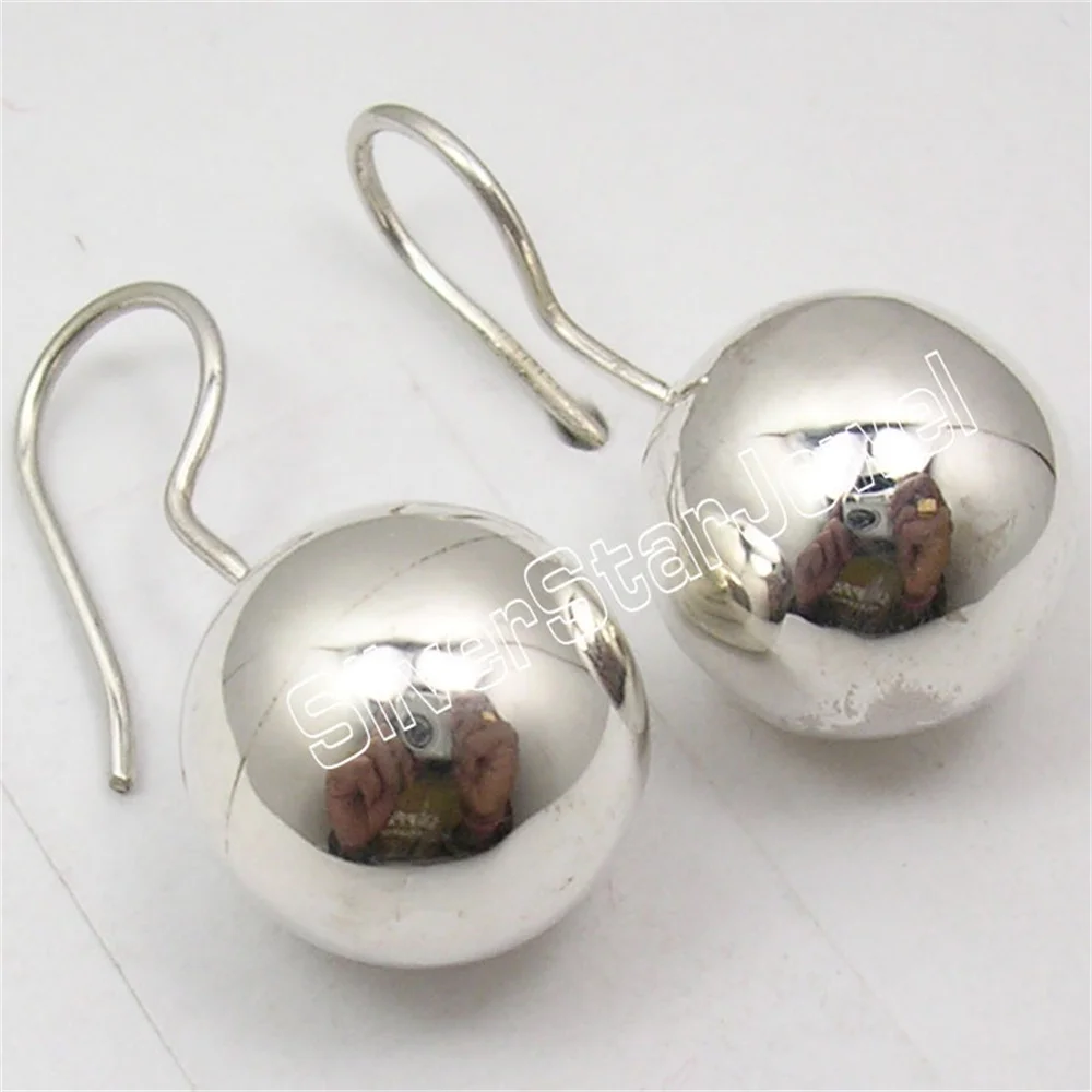 Round Ball Dangle Earrings 1.2