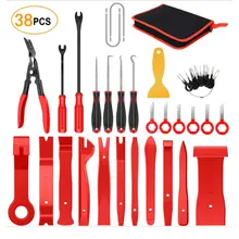 

38Pcs Auto Clip Pliers Fastener Terminal Remover Set, Pry Tool Kit for Car Panel/Dash/Door/Audio/Radio/Stereo with Storage Bag