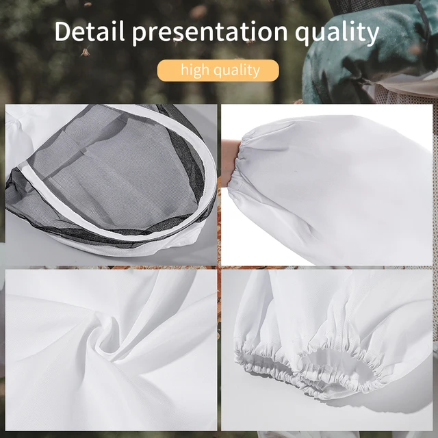 Teljes Test Méhészeti Ruházat Professzionális Méhészek Ruha Védelme Méhészet Öltöny Safty Fátyol Unisex Gyermekek - Image 5