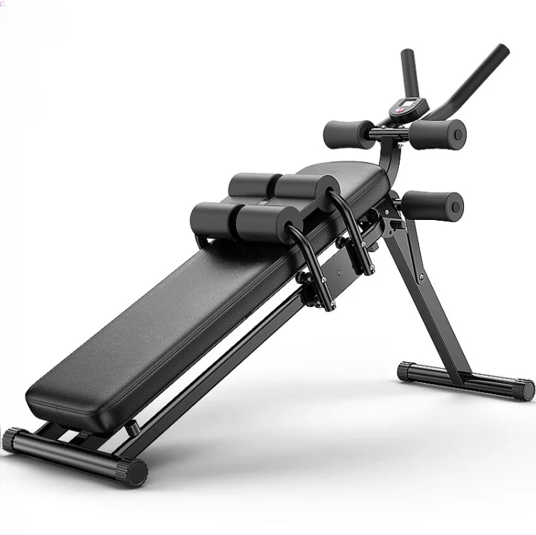 Commercial-Quality Multifunctional Ab Coaster Adjustable Sit-Up Bench Fine Form Abdominal Training Strength Training Exercises