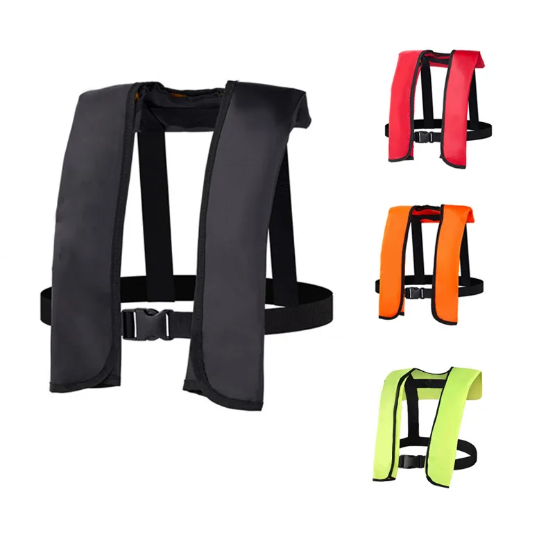 Professional Fishing Vest Automatic Inflatable PFD Swimwear Vest, Buoyancy 150N for Water Sports Survival Jacket Rafting Boating