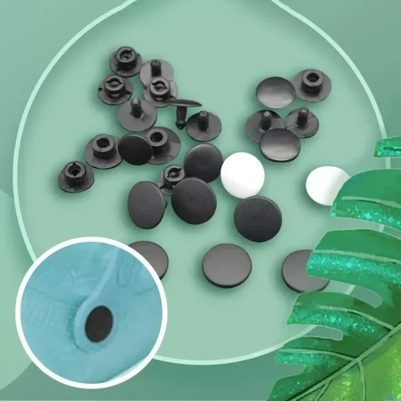 Metal Rivets Snap Button Fasteners Snap Button Metal Snap Button 30/40/60pcs 16mm Shoes Rivets Replacement Buttons Hole Shoe Buckle Snap Fastener for DIY Shoes Accessories
