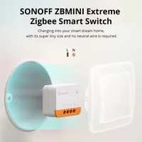 SONOFF ZBMINI L2 Zigbee Zbminil2 Zigbee Smart Switch Mini L2 No Neutral Wire Required 1-Gang Two-Way Control Alexa Google Home - Image 2