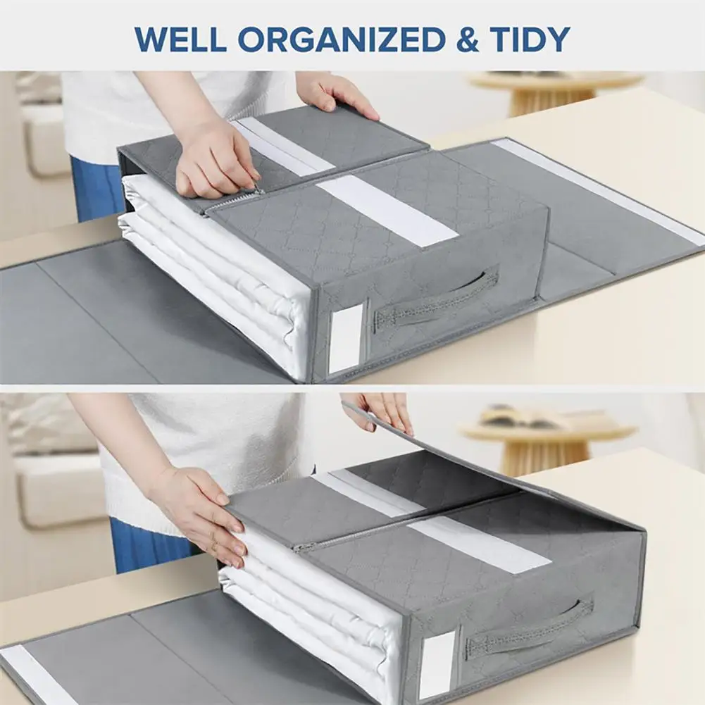 

Save Time for Sheets with A Linen Organizer Labeled Storage Bins Bed Sheet Organization Maximize Closet Space Simplify Access