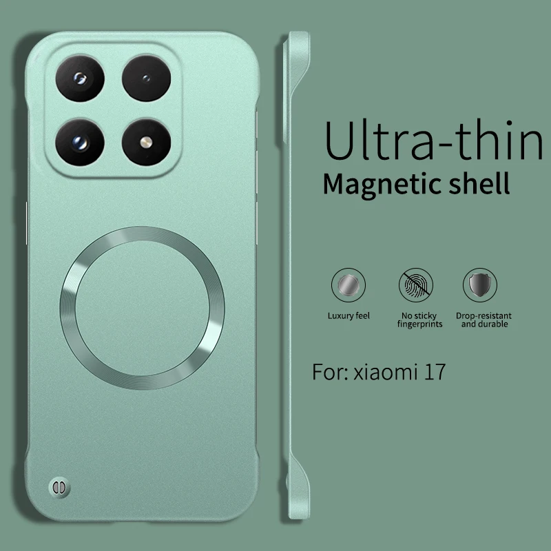 Magsafe Magnetic Thin Metallic Paint Borderless Case Cover