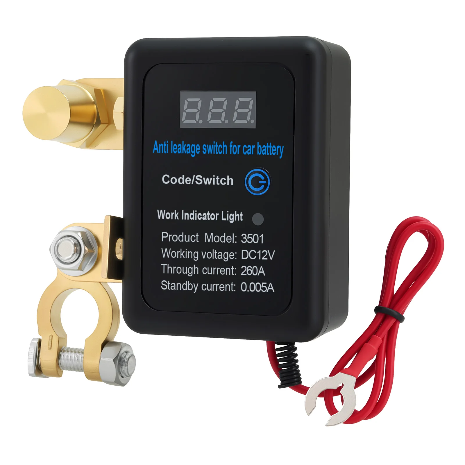 12V Autobatterie-Anti-Leckage-Aus-Schalter 260A Automatische intelligente Fernbedienung Trennschalter für die Fahrzeugsicherheit – Detail 13