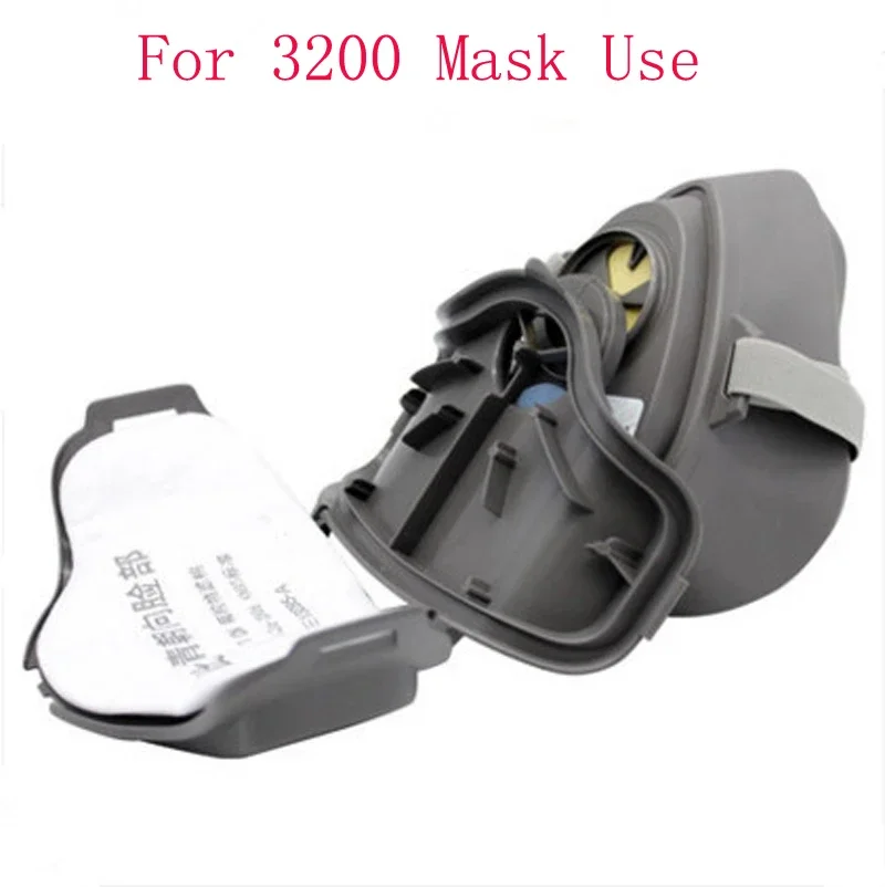 3M 3200/HF52 가스 호흡기 먼지 마스크 페인팅 스프레이 연마 연삭 광산 목수 용 3701 입자 면 필터