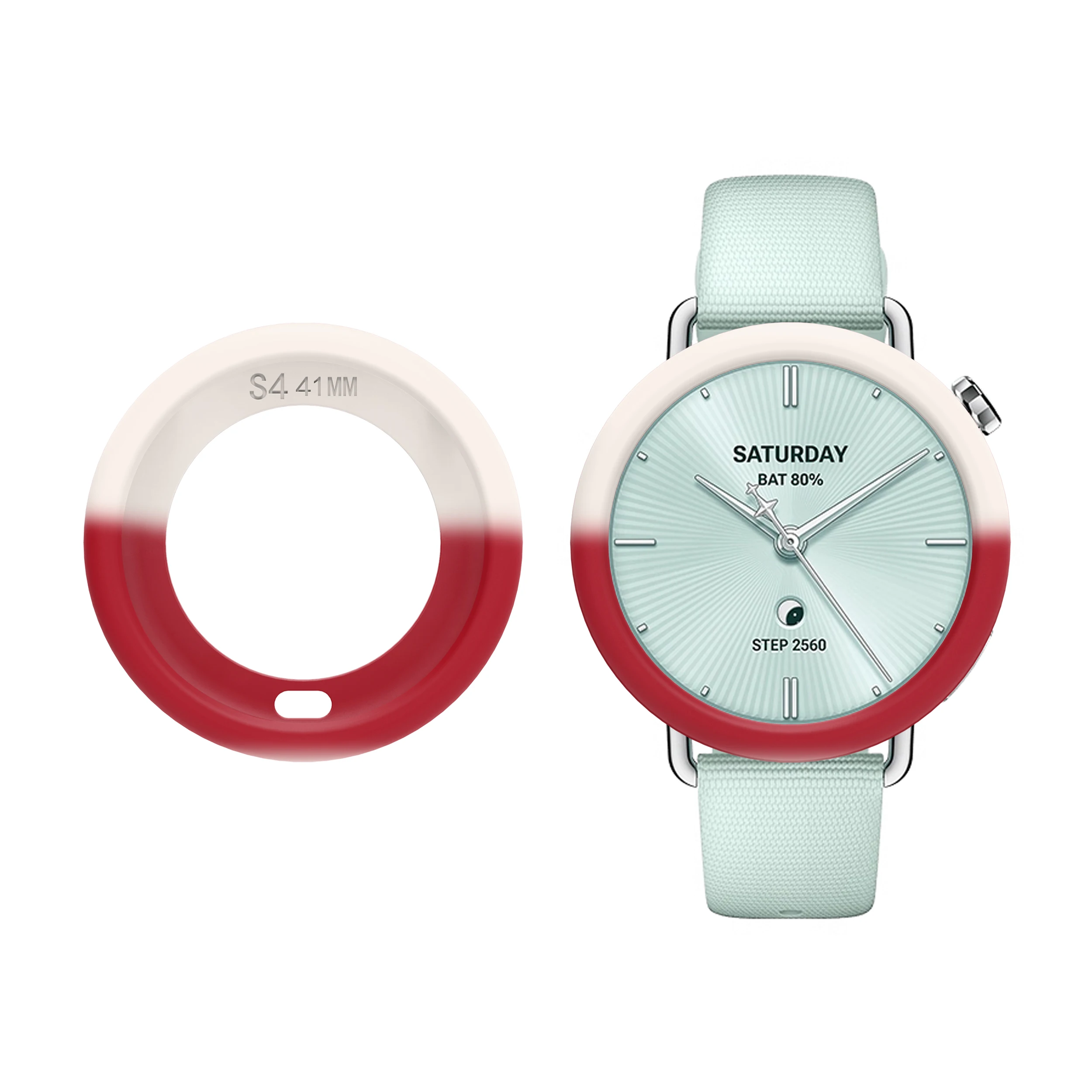 Enhanced Protective Silicone Case for Smartwatch 41mm, Soft TPU Full Body Cover with Hollow Design