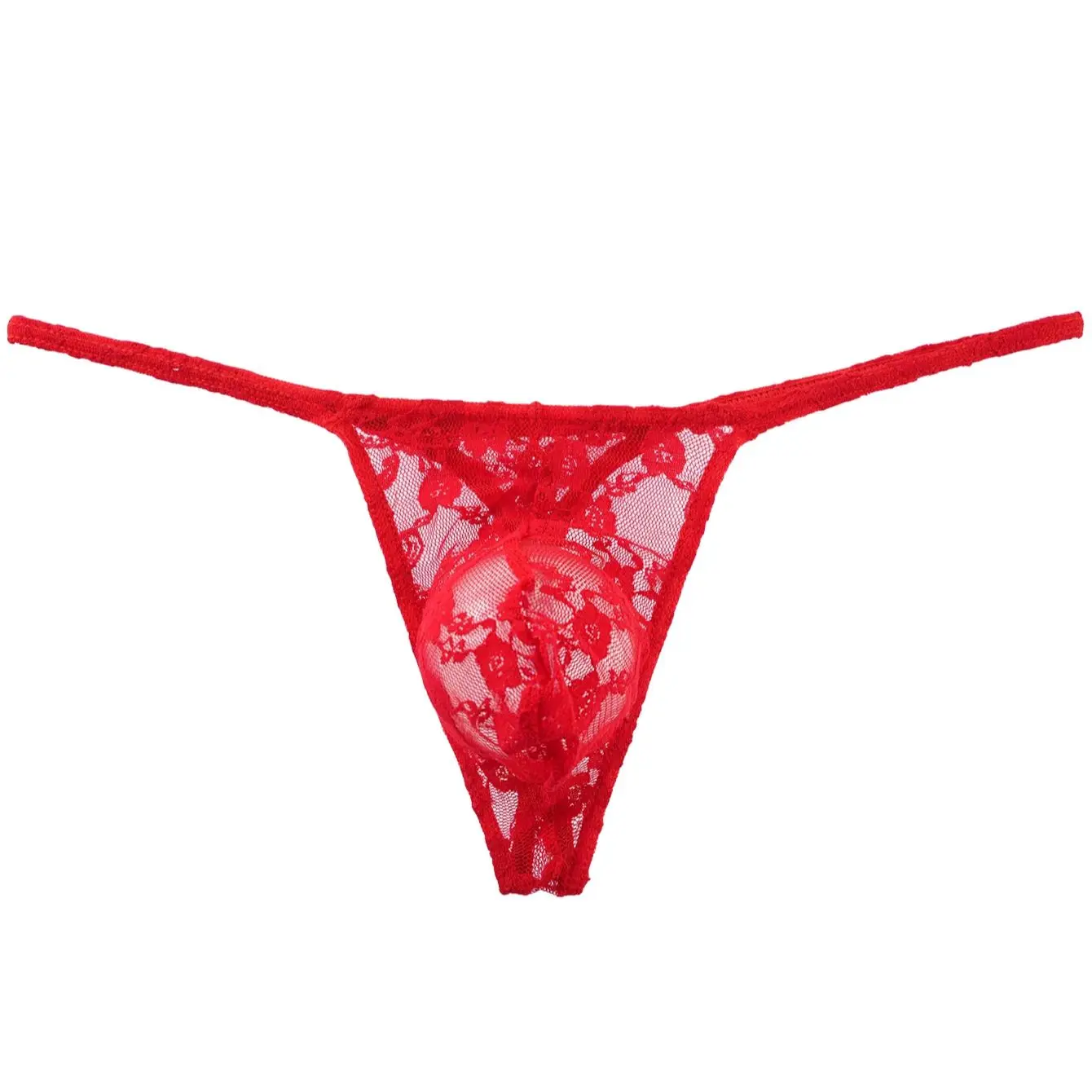 Tongs pour hommes G String Sexy dentelle Gay Sissy sous-vêtements slips homme Jockstrap T dos caleçon pénis poche respirant culotte HT170