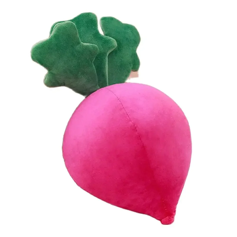 40CM Red Radish Plush Toy Cartoon Fruit Vegetables Carrot Props Creative Doll To Children's Birthday Christmas Gift